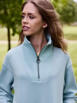 Pullover Damen Keira Quarter Neck FS25, Sweatshirt