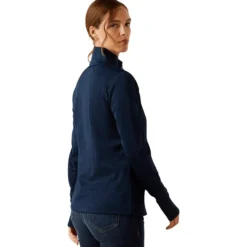 Pullover Damen Team EQ 1/2 Zip, Fleecepullover