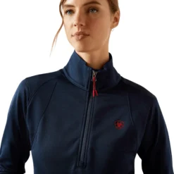 Pullover Damen Team EQ 1/2 Zip, Fleecepullover