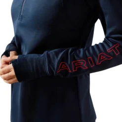 Pullover Damen Team EQ 1/2 Zip, Fleecepullover