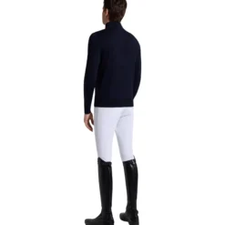 Pullover Herren Merino Wool Turtleneck FS26, mit 1/2 Reißverschluss