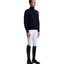 Pullover Herren Merino Wool Turtleneck FS26, mit 1/2 Reißverschluss