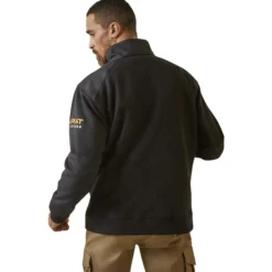 Pullover Herren Rebar Workmann Duracanvas 1/4 Zip, Sweatshirt