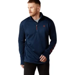 Pullover Herren Team EQ 1/2 Zip, Fleecepullover