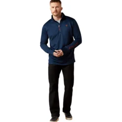 Pullover Herren Team EQ 1/2 Zip, Fleecepullover