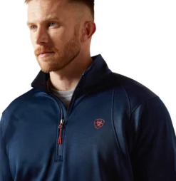 Pullover Herren Team EQ 1/2 Zip, Fleecepullover