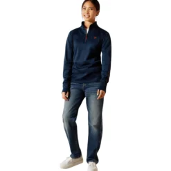 Pullover Kinder Team EQ 1/2 Zip, Fleecepullover