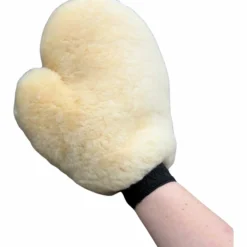 Putzhandschuh Lammfell, Pflegehandschuh