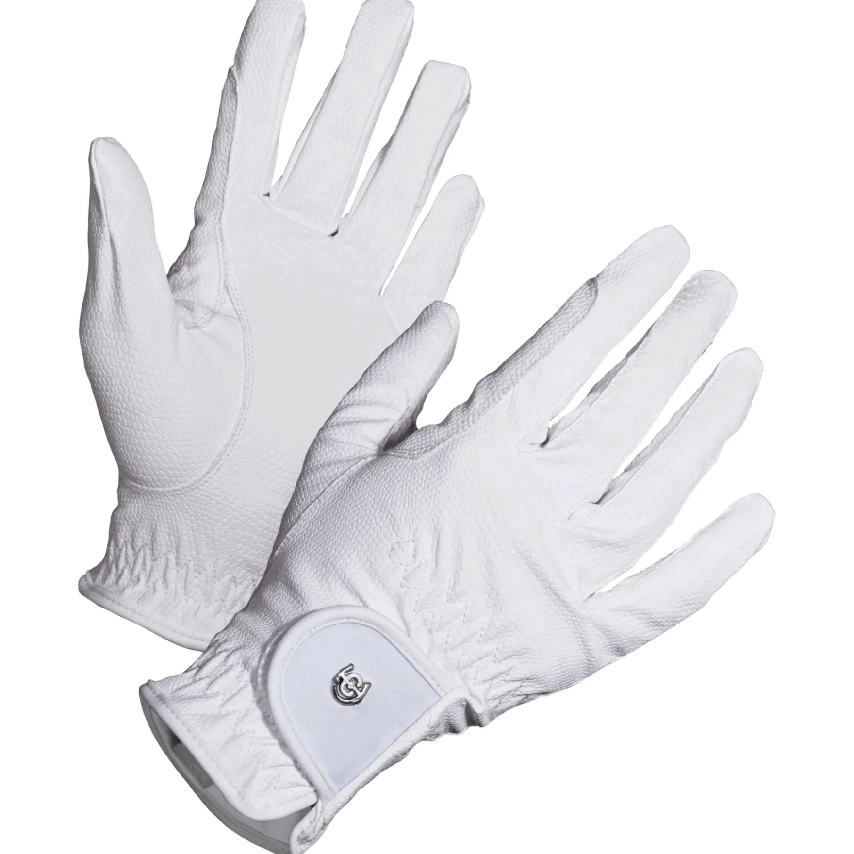Reithandschuhe Damen Motion White, Kunstleder