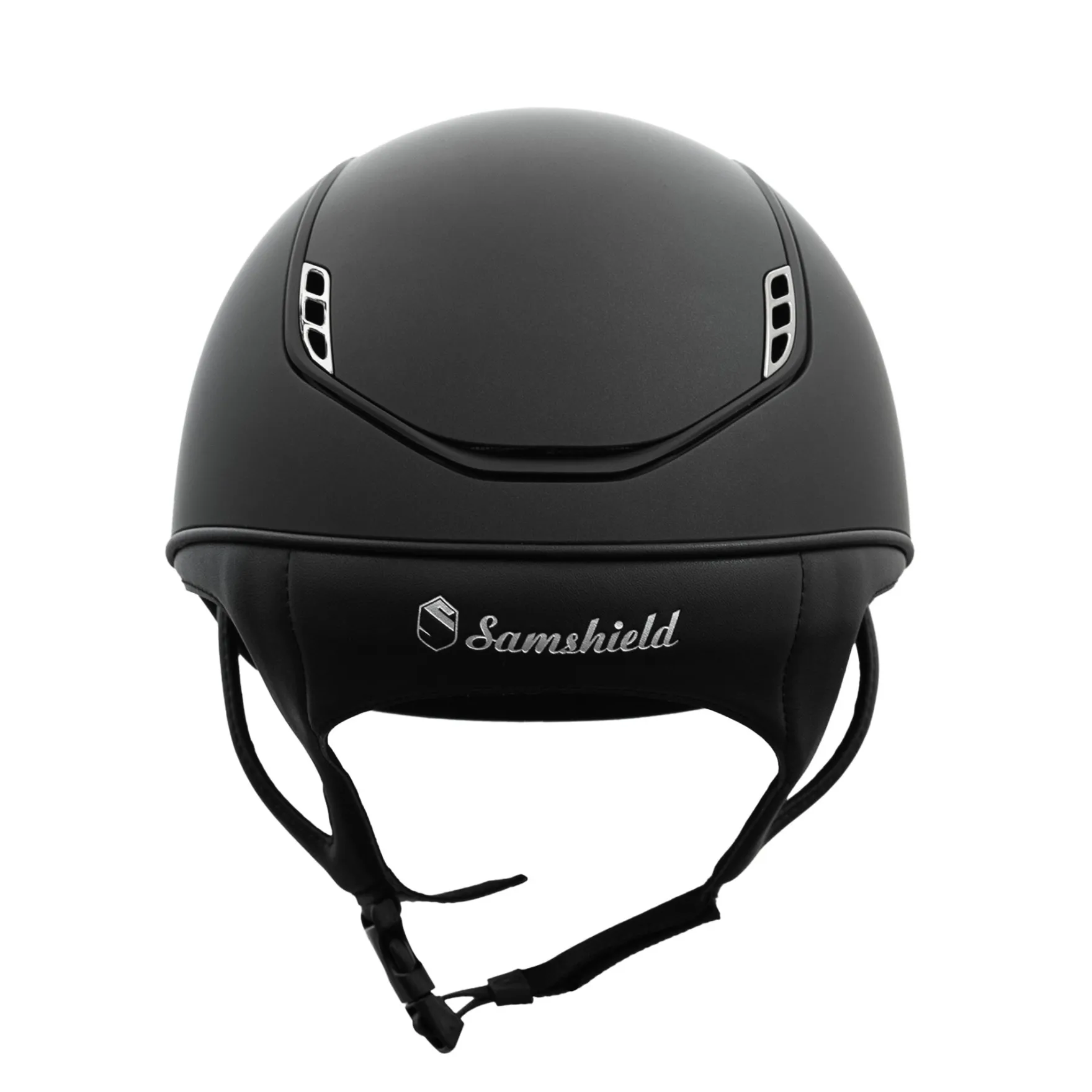 Reithelm Classic 2.0 Shadowmatt, Trim Matt, Blason Black Chrome, 5 Swarovski Hematite