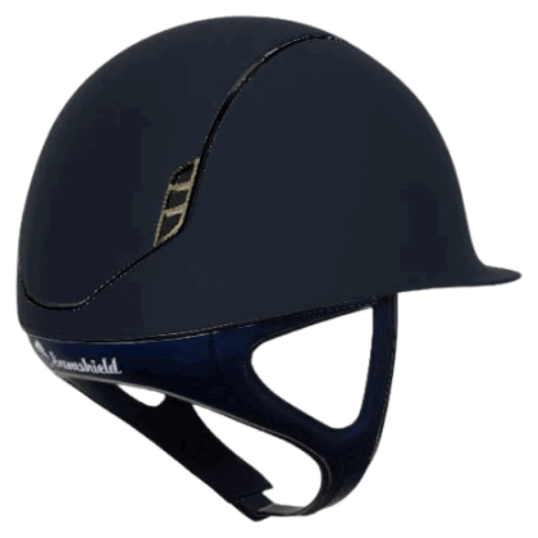 Reithelm Classic 2.0 Shadowmatt, Trim Black Chrome, Blason Crystal Fabric Gold