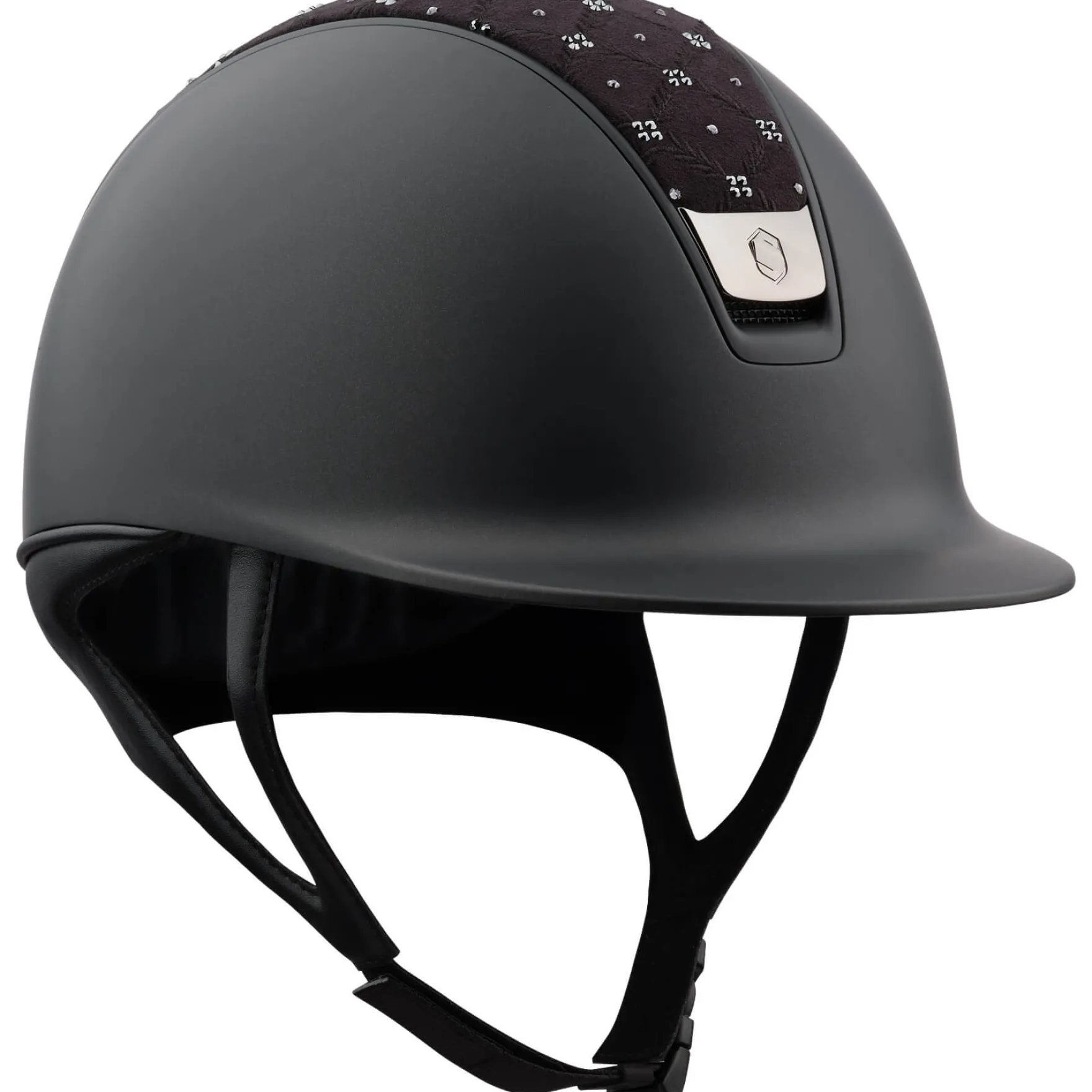 Reithelm Classic 2.0 Shadowmatt, Top Royal Flower Sw, Trim Matt Black, Blason Black Chrome