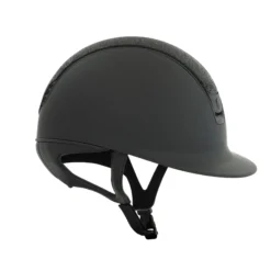 Reithelm Classic 2.0 Shadowmatt, Top Ultra Fine Rocks, Trim + Blason Matt Black
