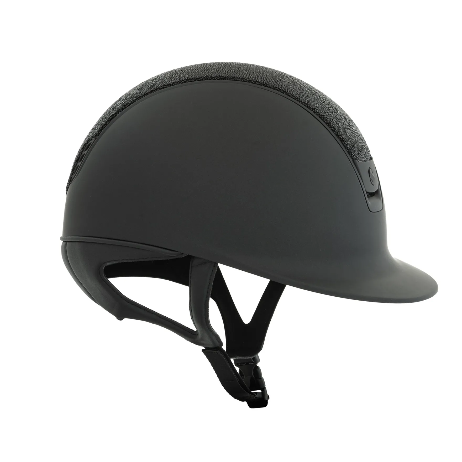 Reithelm Classic 2.0 Shadowmatt, Top Ultra Fine Rocks, Trim + Blason Matt Black