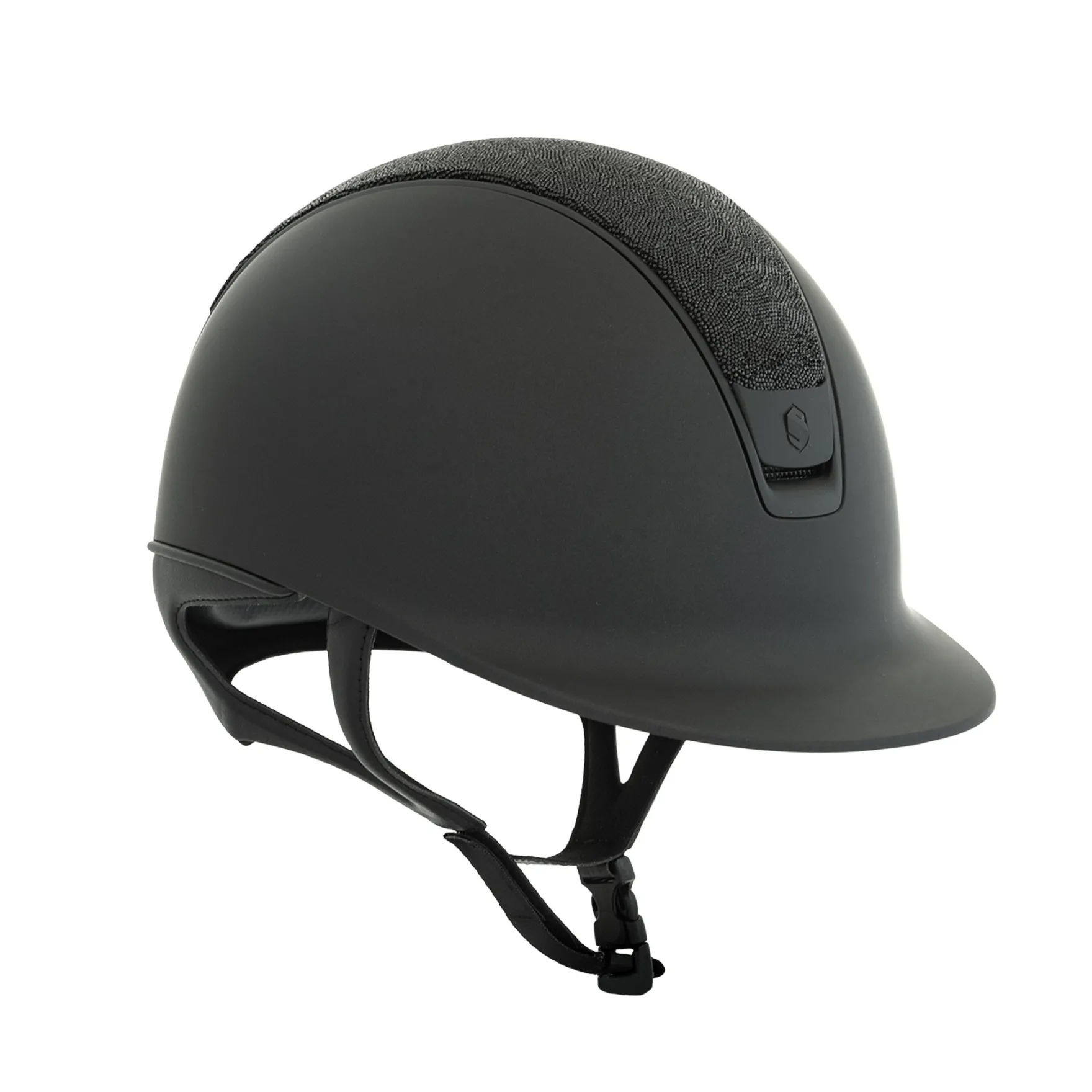 Reithelm Classic 2.0 Shadowmatt, Top Ultra Fine Rocks, Trim + Blason Matt Black