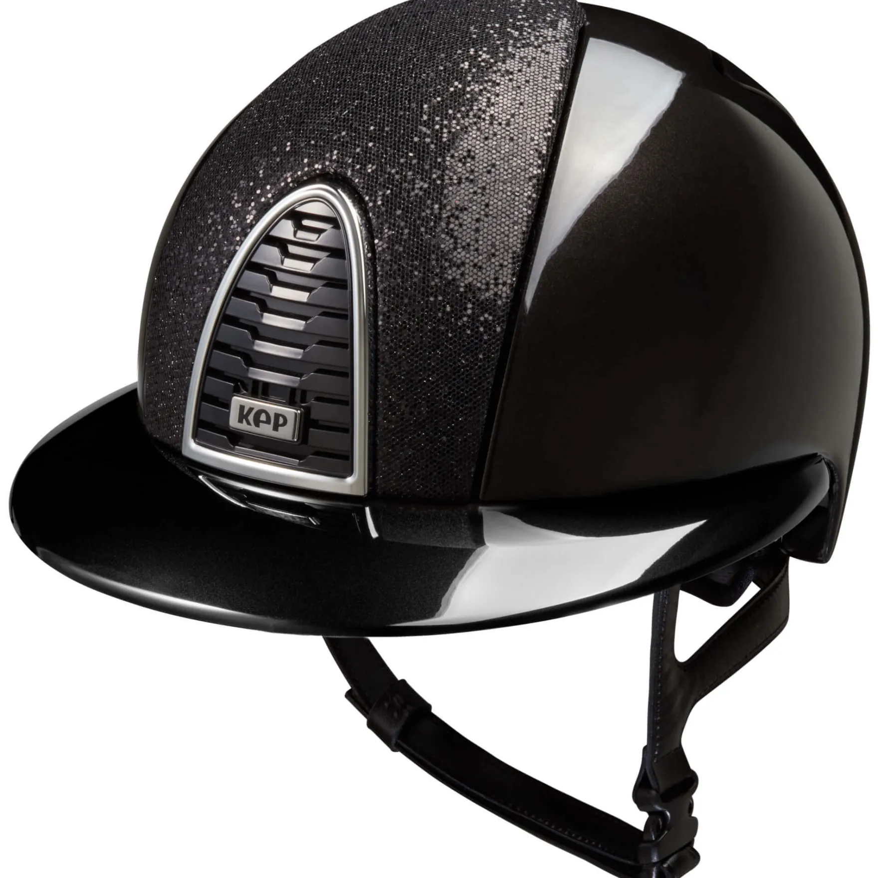 Reithelm Cromo 2.0 Shine Inserto Glitter mit Polo-Schirm