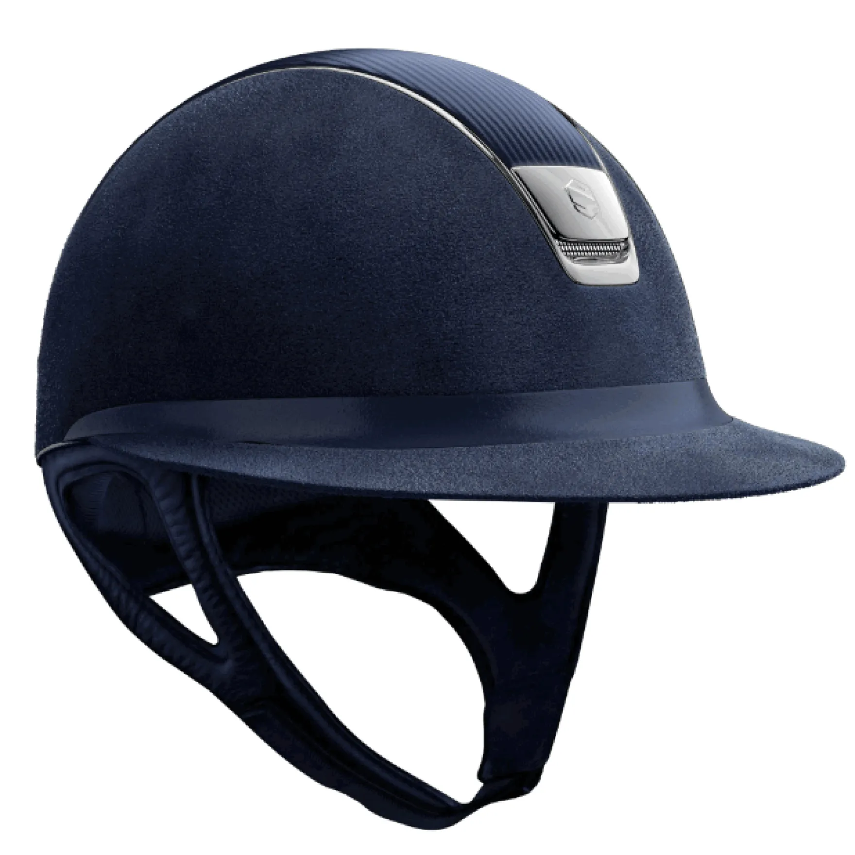 Reithelm Miss Shield Premium, Top + Frontal Band Leather, Trim + Blason Chrome