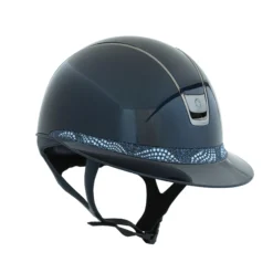 Reithelm Miss Shield 2.0 SG, Frontal Band Crystal Intarsia, Trim + Blason Black Chrome