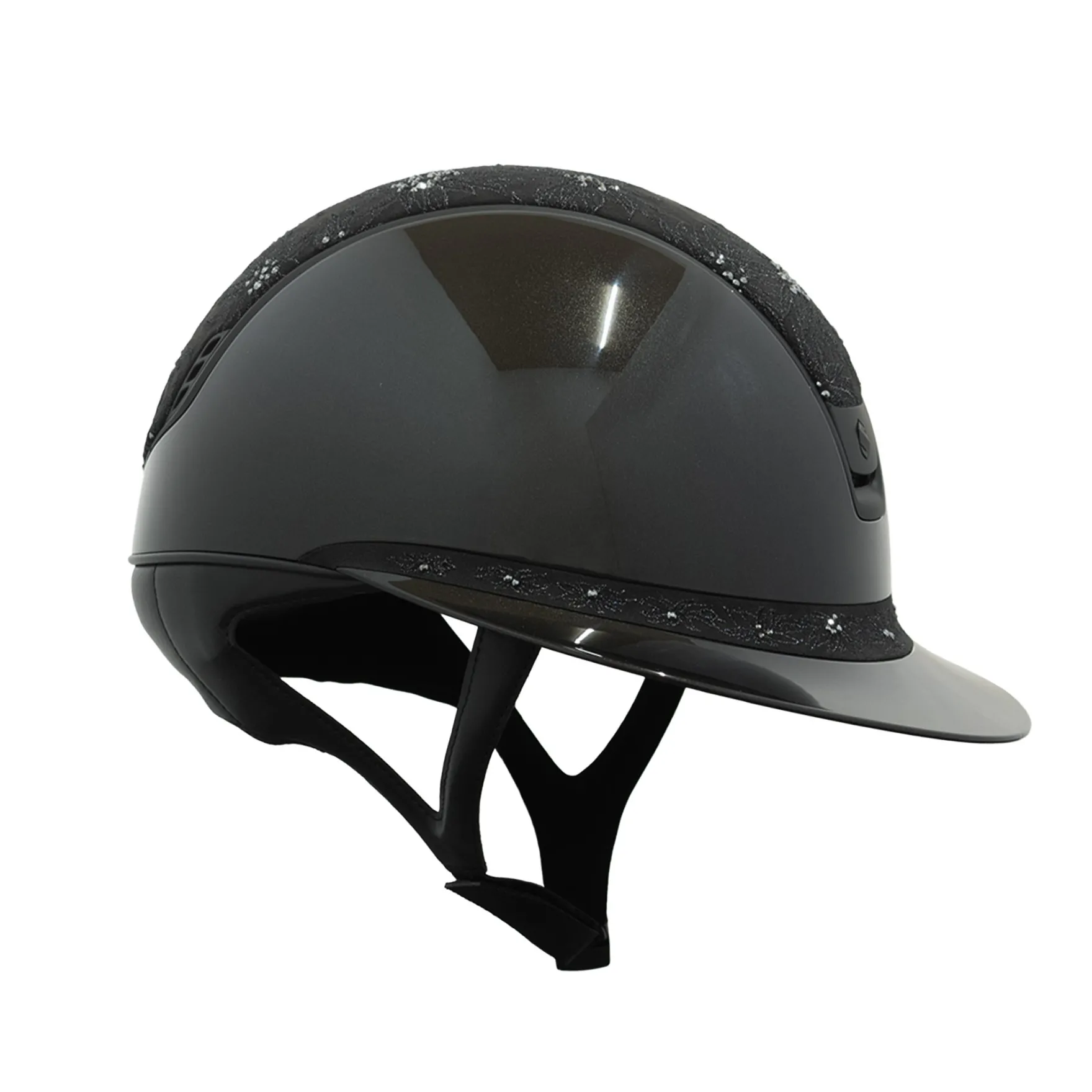 Reithelm Miss Shield 2.0 SG, Top + Frontal Band Spring Flower, Trim + Blason Matt Black