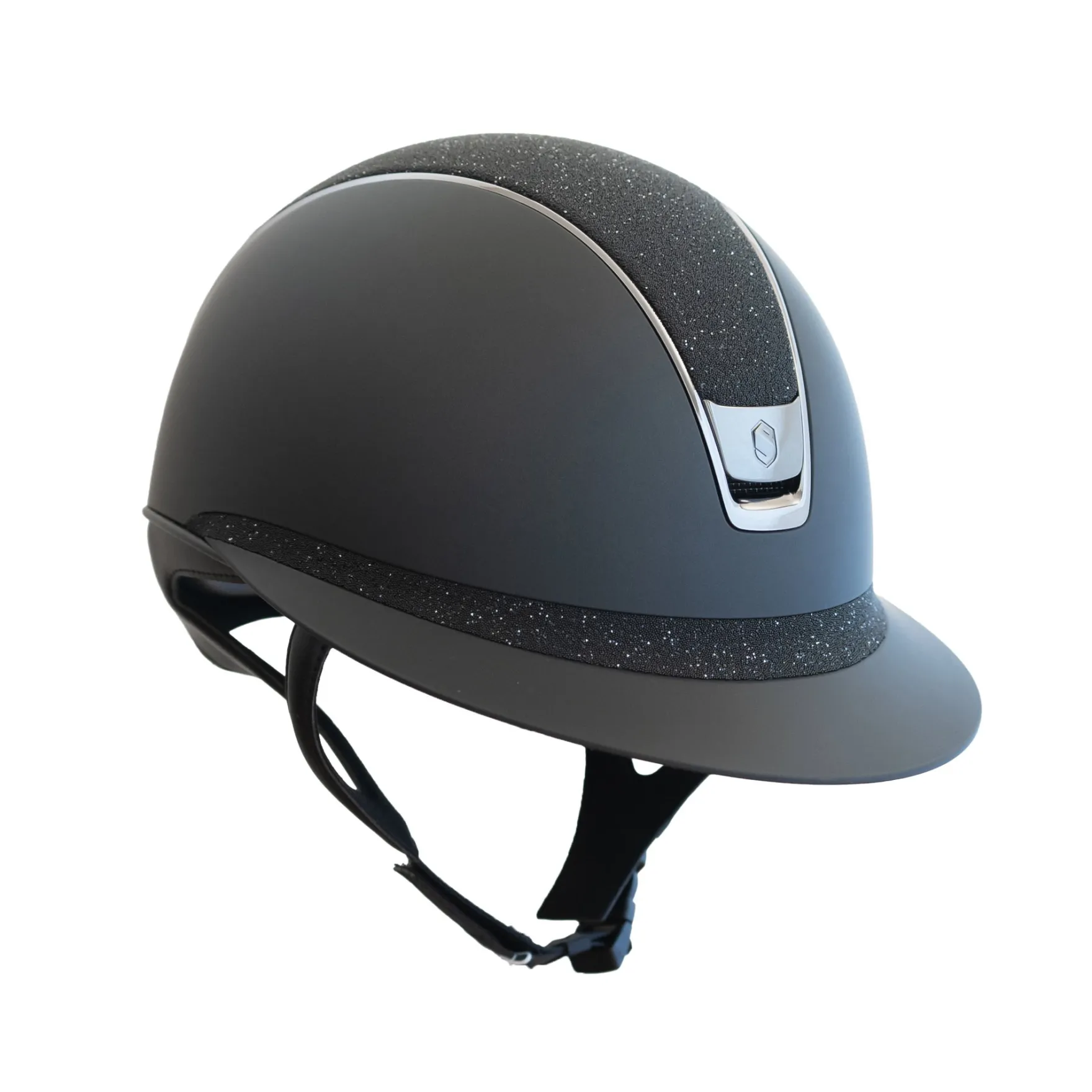 Reithelm Miss Shield 2.0 Shadowmatt, Top + FB Crystal Fabric, Trim + Blason Black Chrome