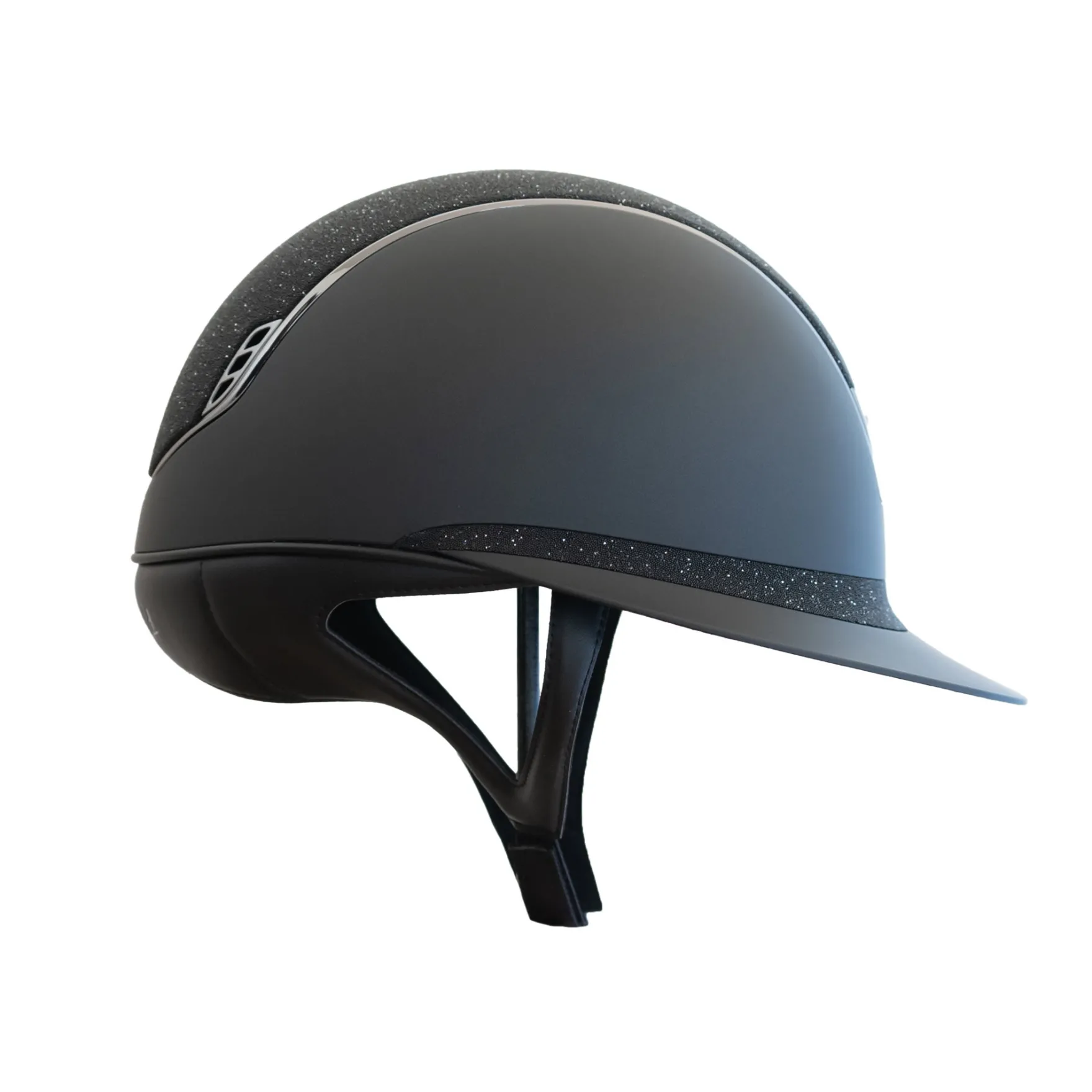 Reithelm Miss Shield 2.0 Shadowmatt, Top + FB Crystal Fabric, Trim + Blason Black Chrome
