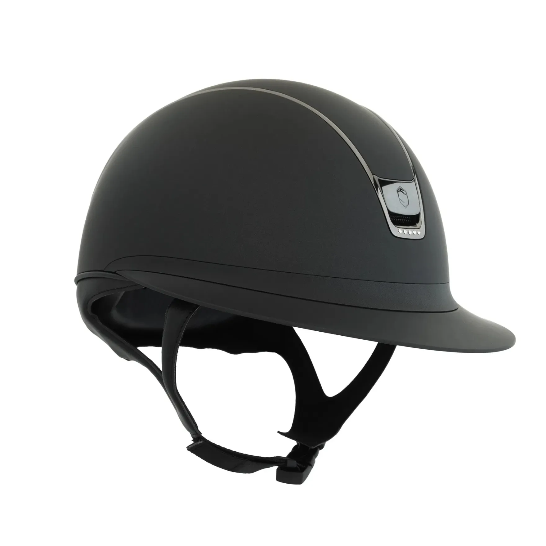 Reithelm Miss Shield 2.0 Shadowmatt, Trim + Blason Black Chrome,5 Swarovski Crystal Colour