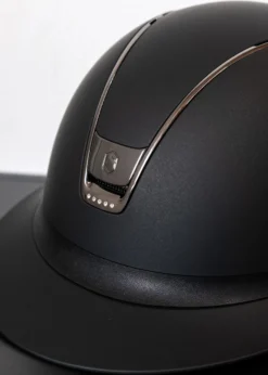 Reithelm Miss Shield 2.0 Shadowmatt, Trim + Blason Black Chrome,5 Swarovski Crystal Colour