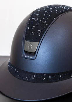 Reithelm Miss Shield 2.0 SM,Top+FB Crystal Leaf,Trim Matt,Blason Blk Chrome,5 SwLight Blue