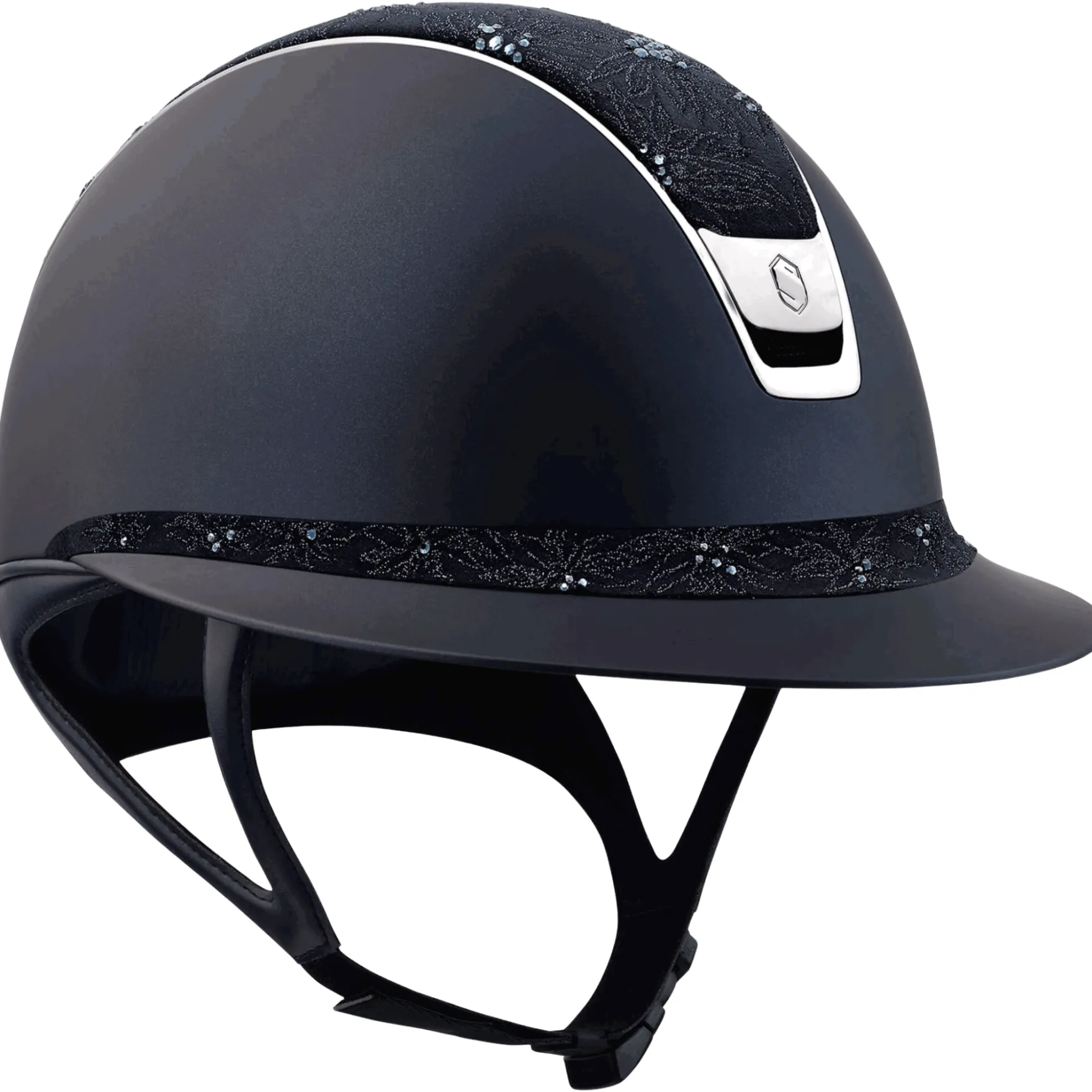 Reithelm Miss Shield 2.0 SM, Top + Frontal Band Spring Flower, Trim + Blason Black Chrome