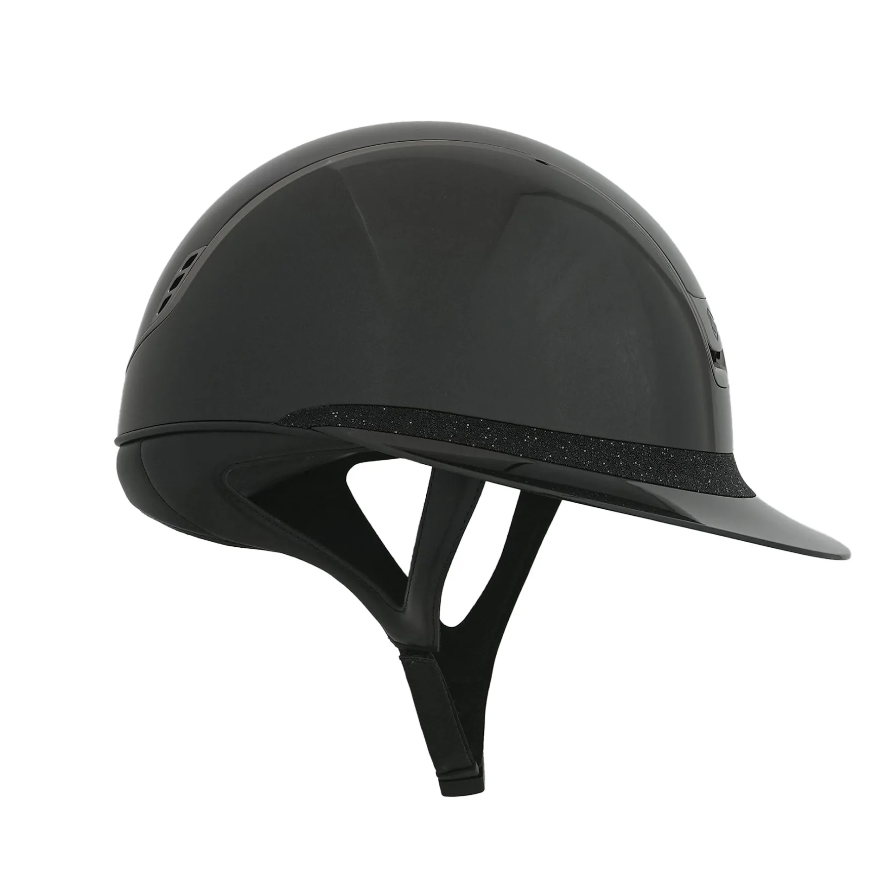 Reithelm MS 2.0 SG, Frontal Band Crystal Fabric Swarovski, Trim + Blason Black Chrome