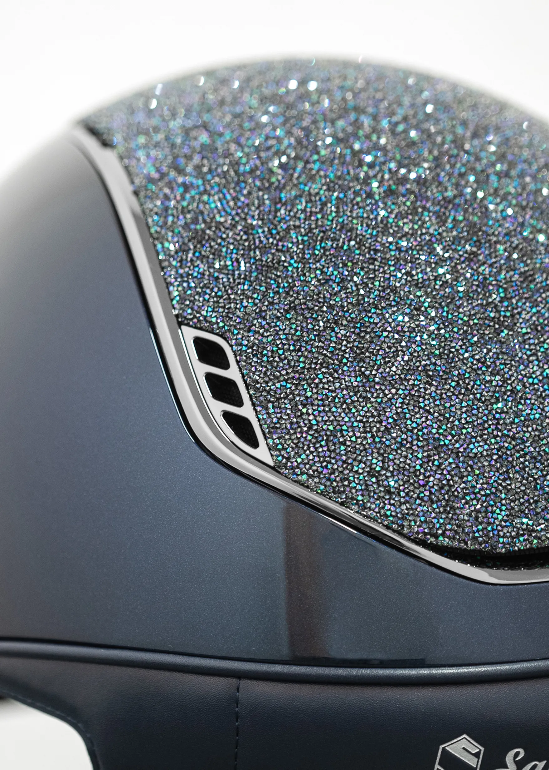 Reithelm MS 2.0 SG, Top + FB Ultra Fine Rocks Paradise Shine, Trim + Blason Black Chrome