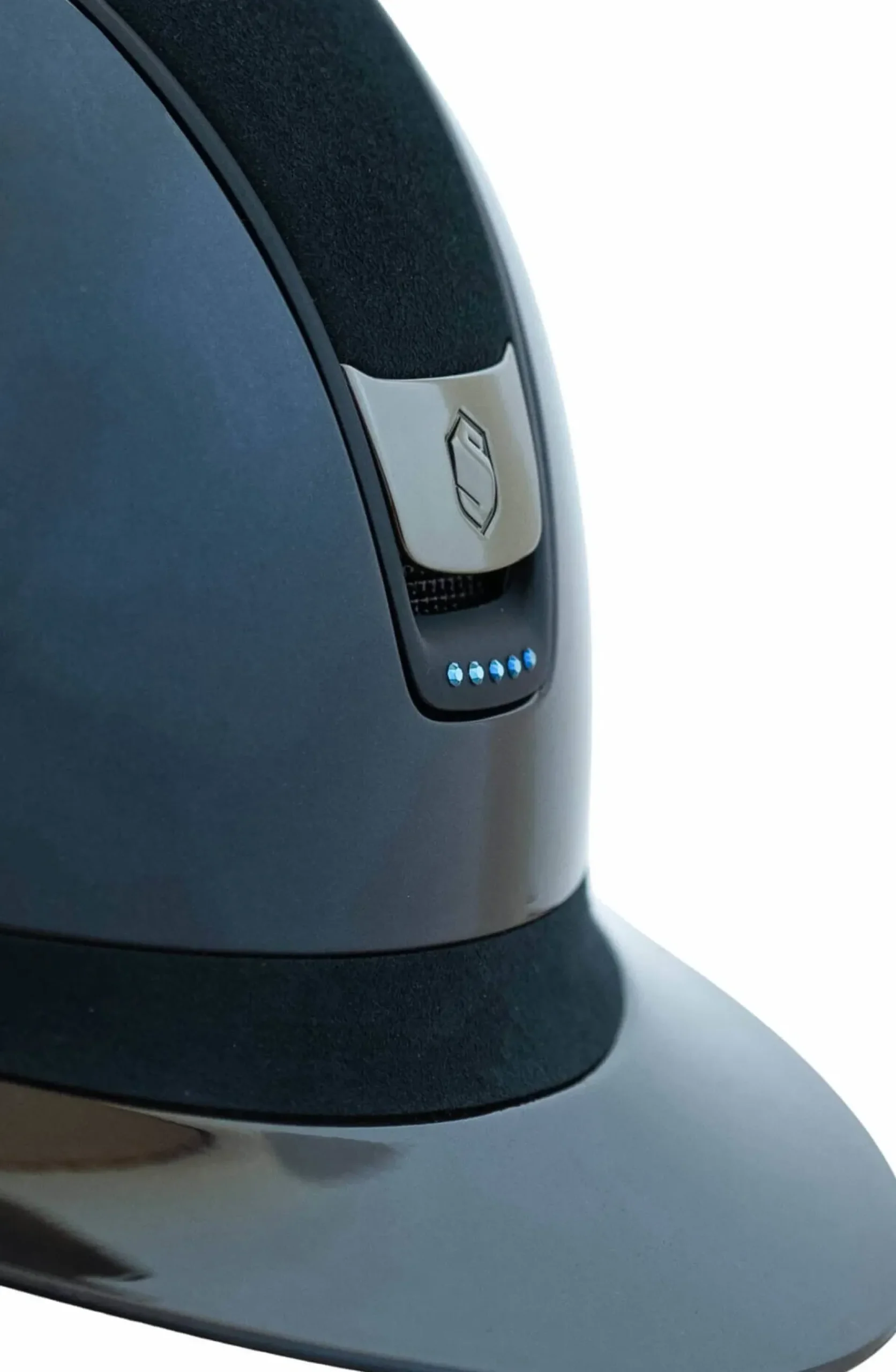 Reithelm MS 2.0 SG, Top+Frontal Band Alct,Trim Matt,Blason Black Chrome,5 Sw Metal Blue