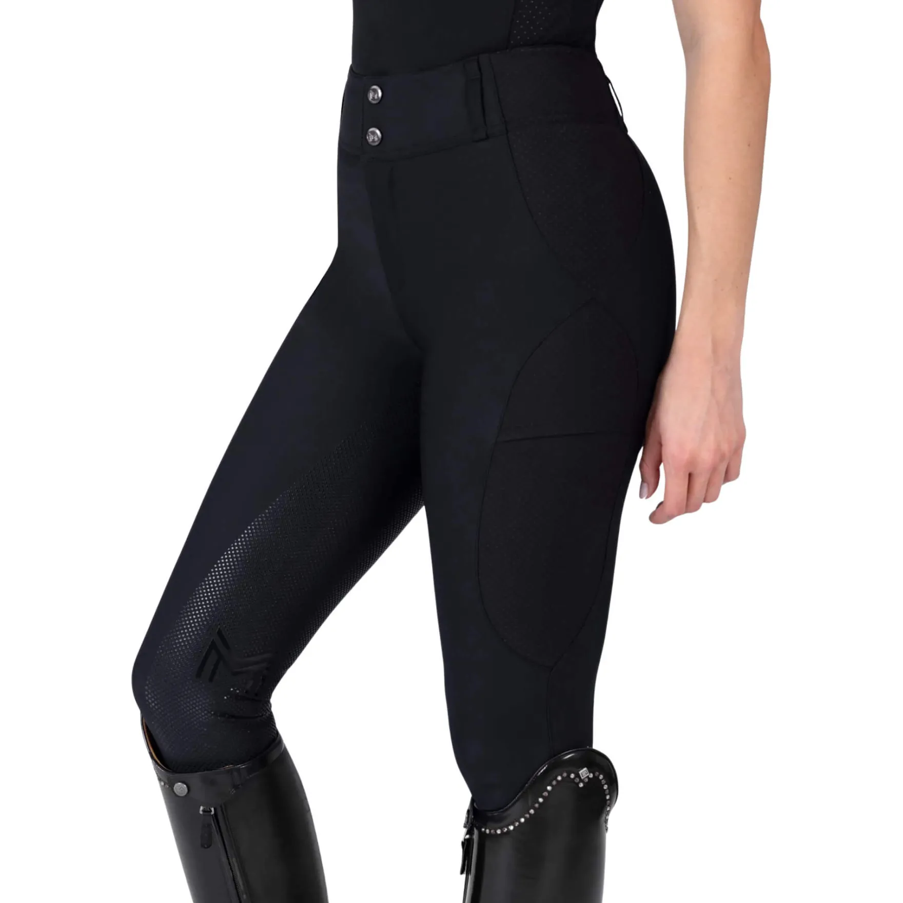 Reithose Damen Aero, Vollbesatz, Full-Grip, High Waist