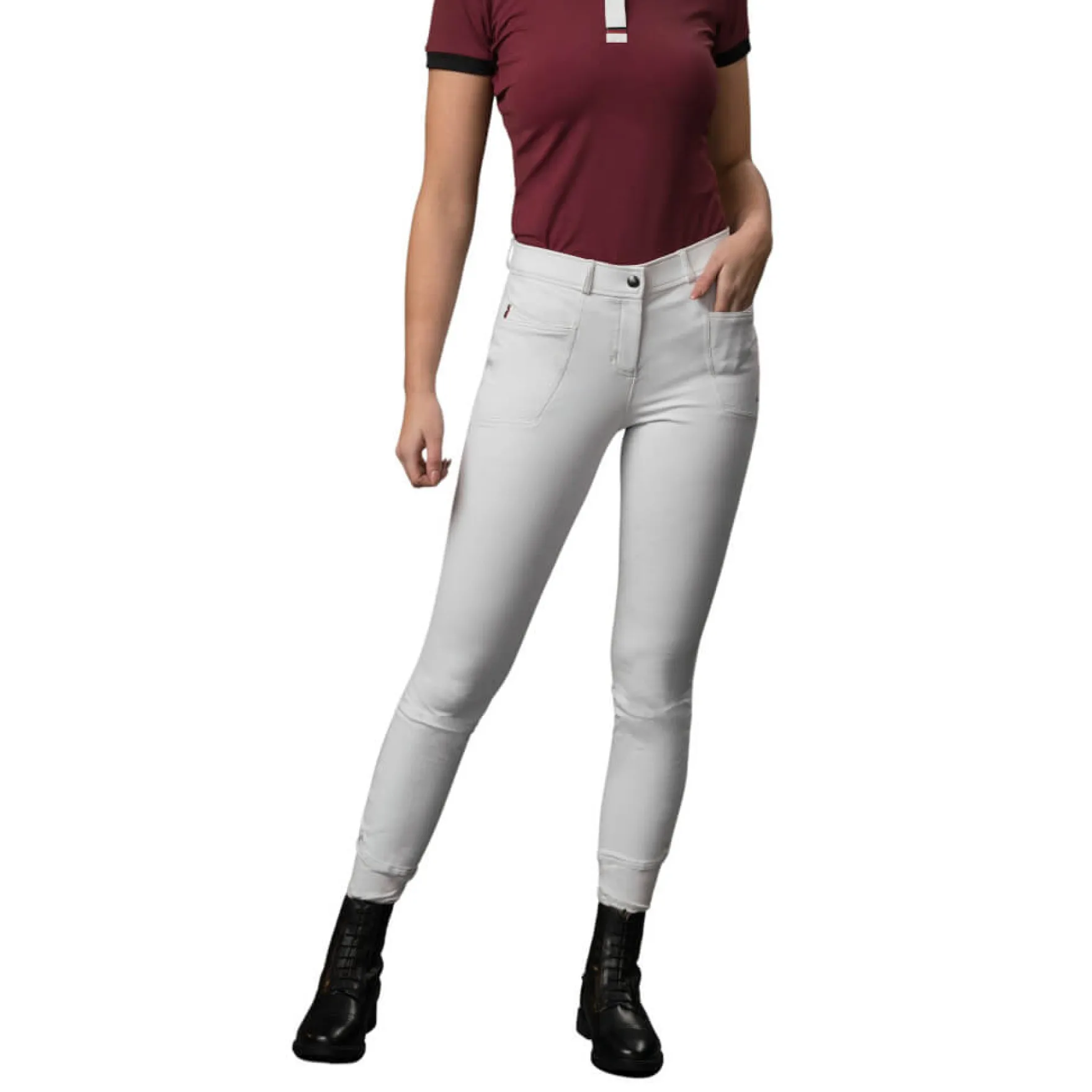 Reithose Damen AmbitionFirst, Vollbesatz, Full-Grip