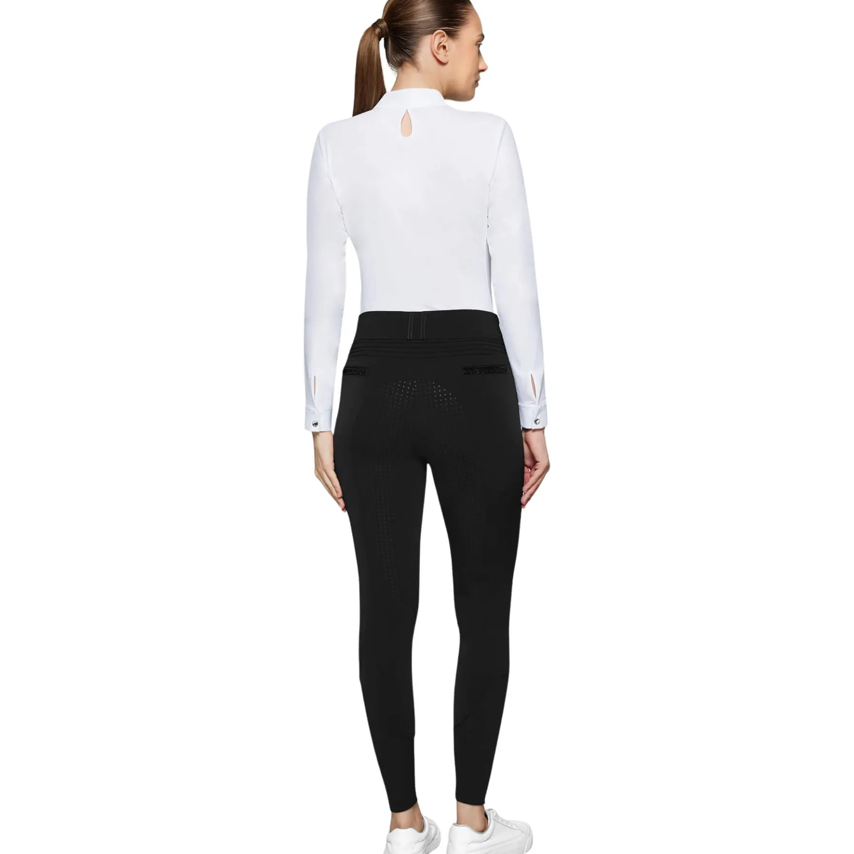 Reithose Damen Clara Winter HW25, Vollbesatz, Full-Grip, High Waist, Winterreithose