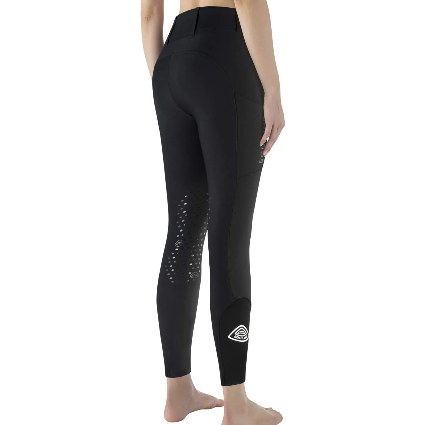 Reithose Damen Cockekh HW25, Kniebesatz, Knee-Grip, High Waist, Winterreithose