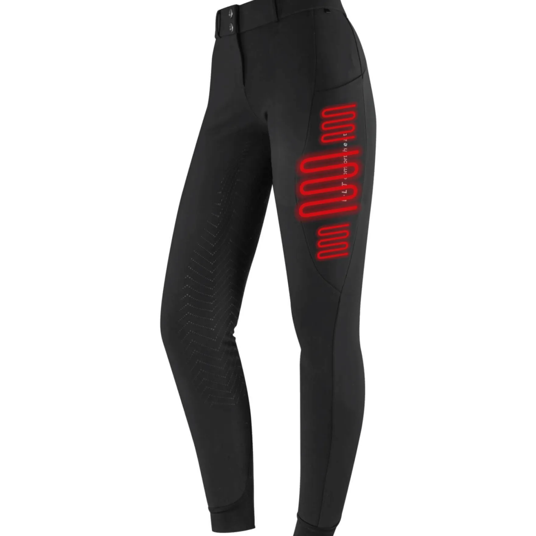 Reithose Damen Comfort Heat, Vollbesatz, Full-Grip, High Waist, beheizbar