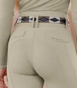 Reithose Damen Comfort Ride Glam HW25, Vollbesatz, Full-Grip, High Waist