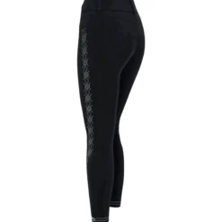 Reithose Damen CT Argyle Print, Kniebesatz, Knee-Grip