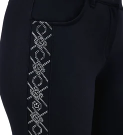 Reithose Damen CT Argyle Print, Kniebesatz, Knee-Grip