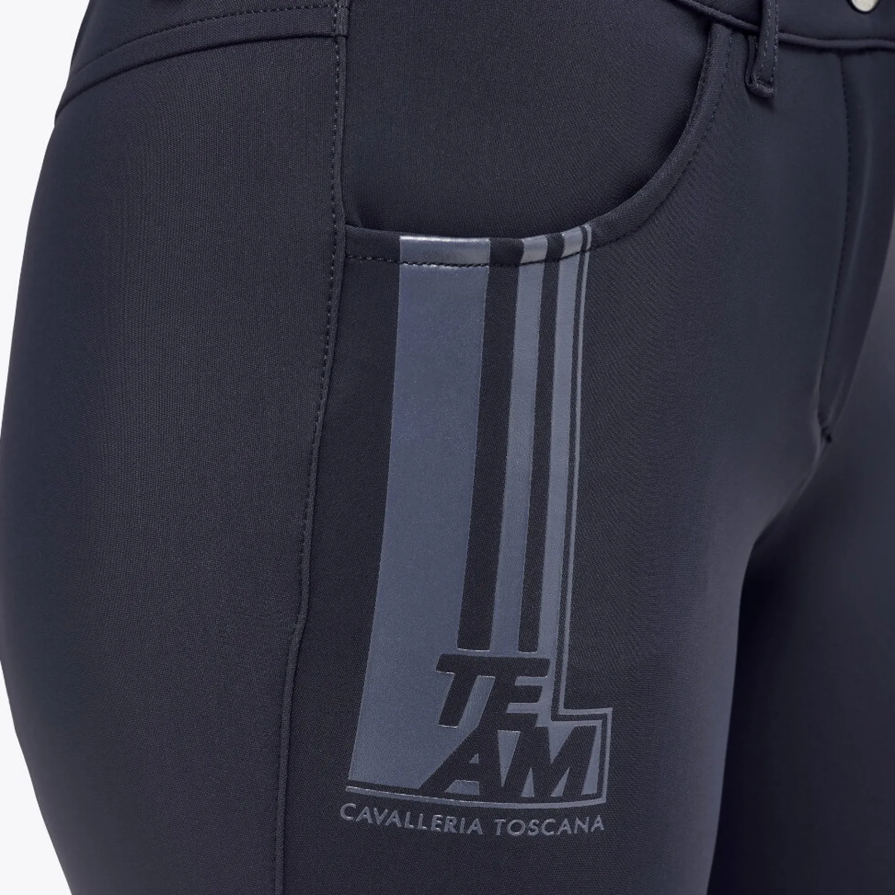 Reithose Damen CT Team Raceway High Waist HW22, Kniebesatz, Knee-Grip