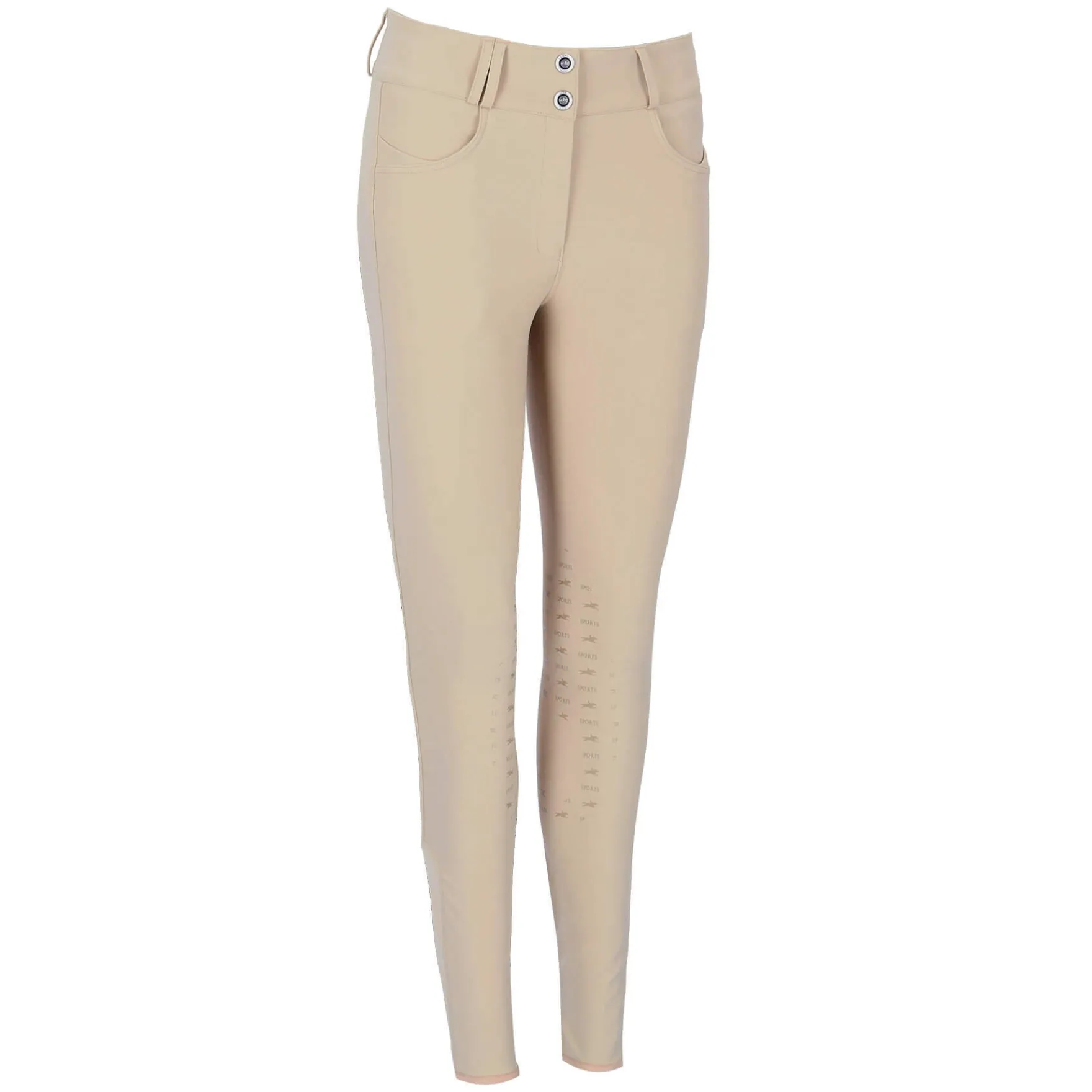 Reithose Damen Darleen KG Classic, High Waist, Kniebesatz, Knee-Grip