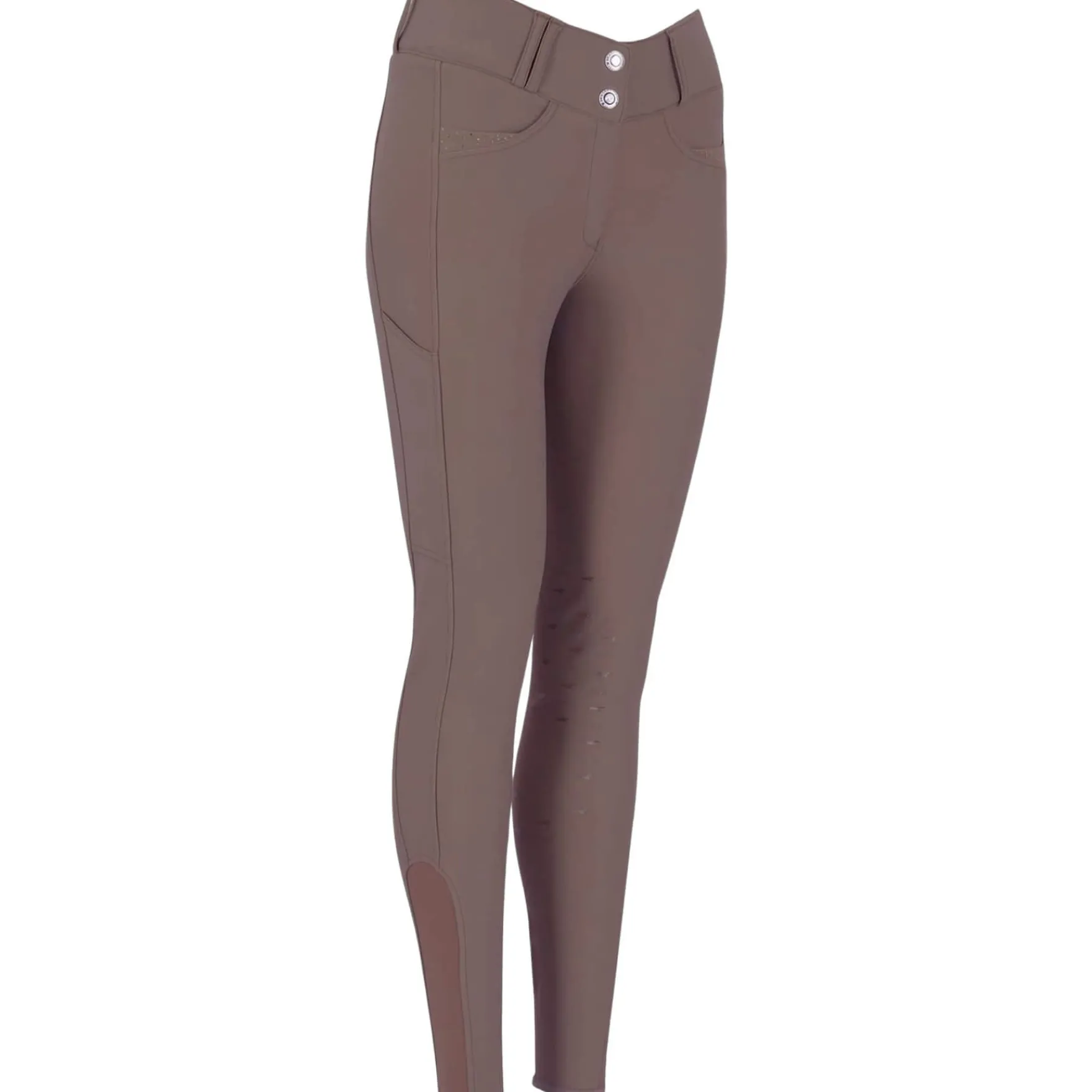 Reithose Damen Darleen KG, High Waist, Kniebesatz, Knee-Grip