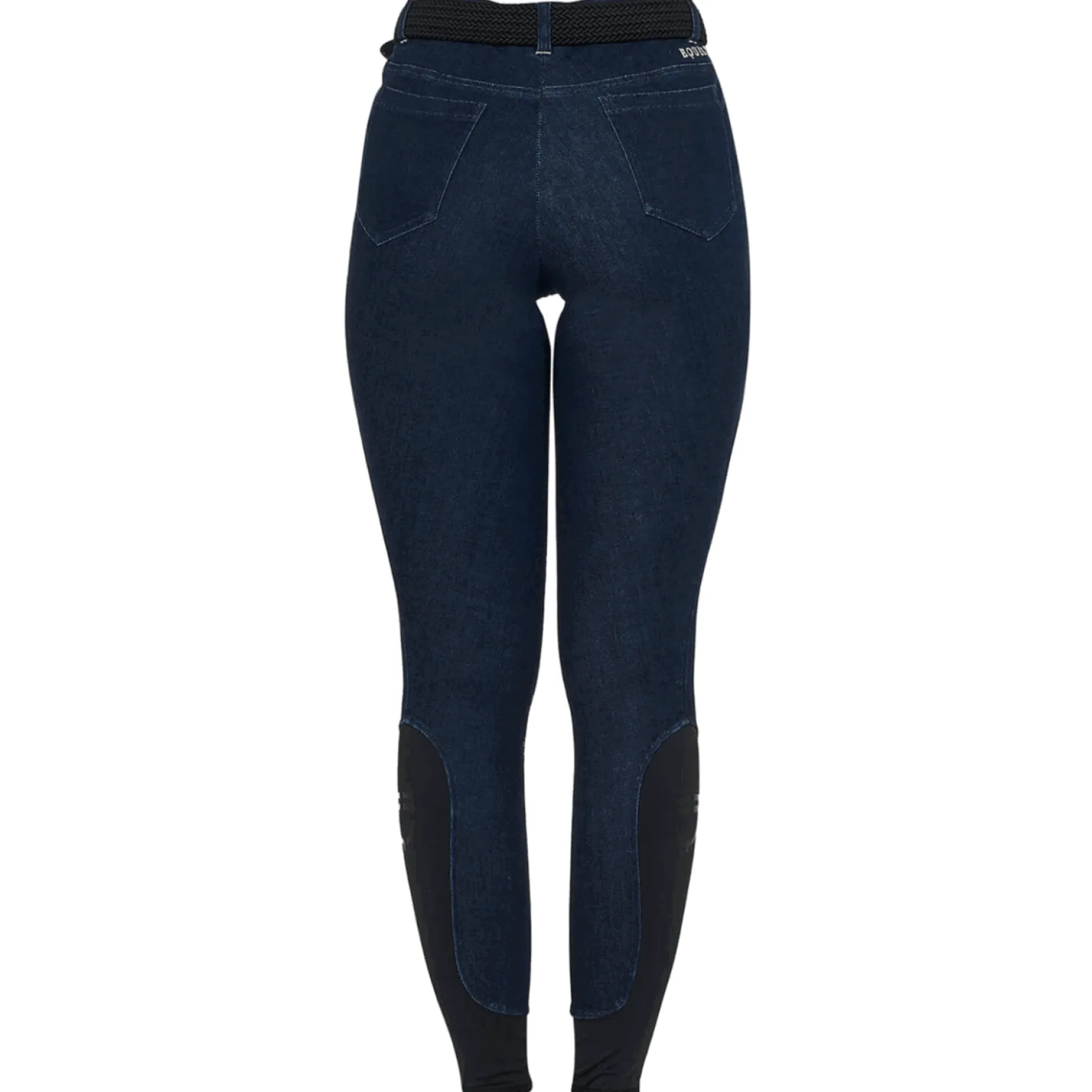 Reithose Damen Denim Fabric FS26, Kniebesatz, Knee-Grip