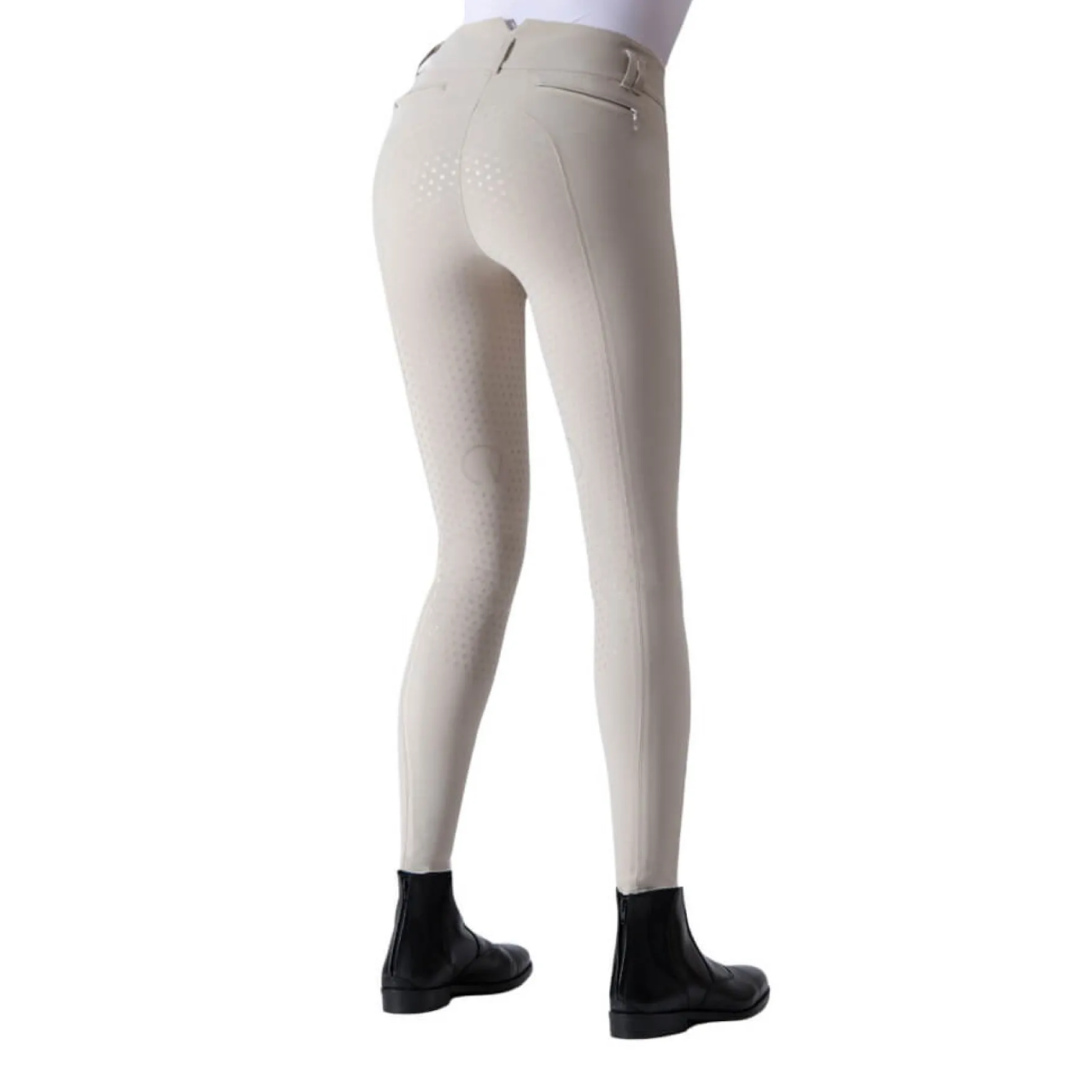 Reithose Damen Dressage CA Breeches, Vollbesatz, Full-Grip, High Waist