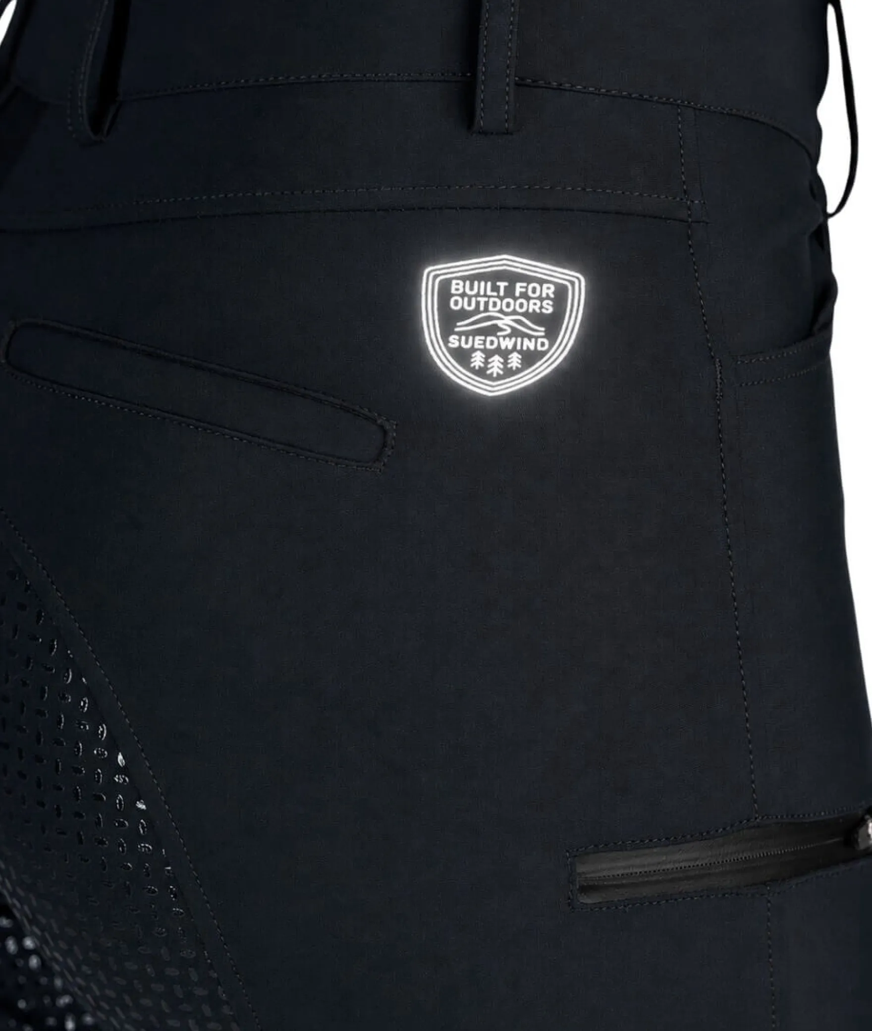 Reithose Damen Dry Ride Classic, Vollbesatz, Full-Grip, Winterreithose, wasserdicht