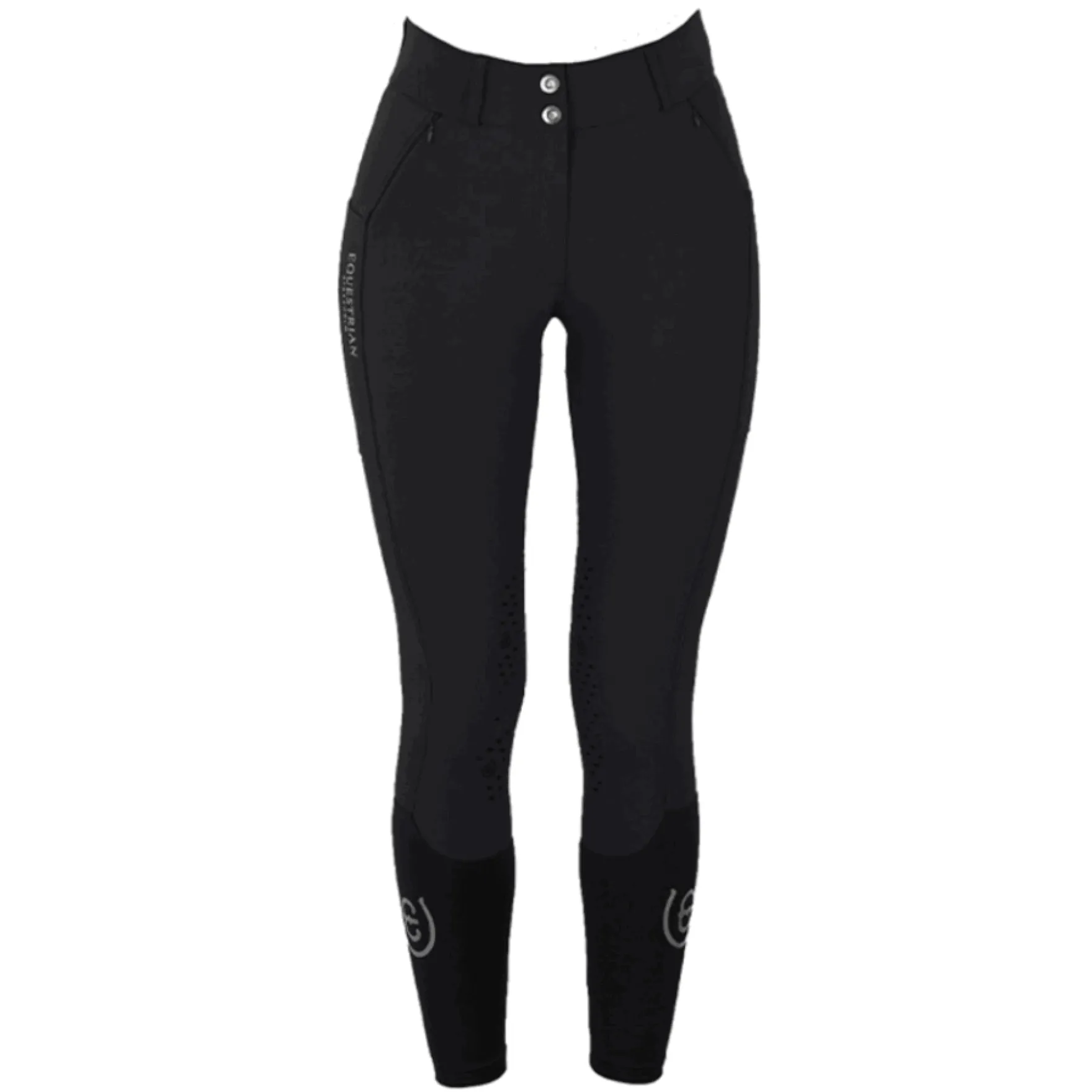 Reithose Damen Elite, Kniebesatz, Knee-Grip