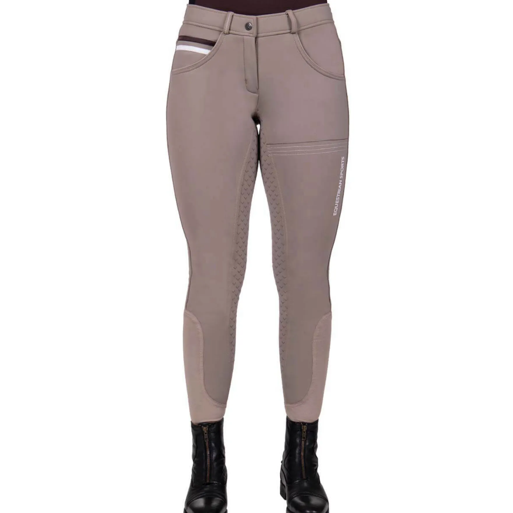 Reithose Damen Emma, Vollbesatz, Full-Grip, Winterreithose, Softshell