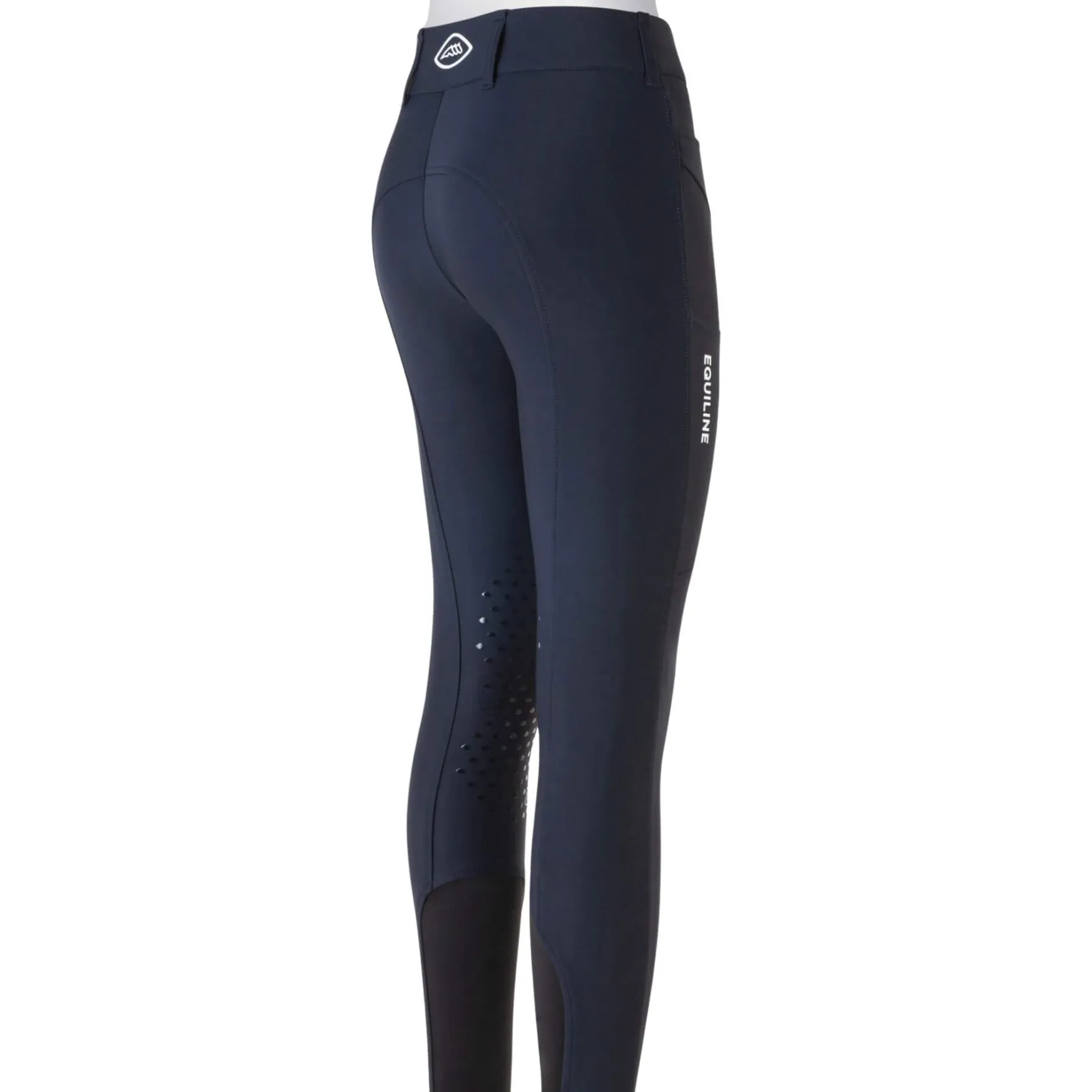 Reithose Damen Eqcusmakh FS26, Kniebesatz, Knee-Grip, High Waist