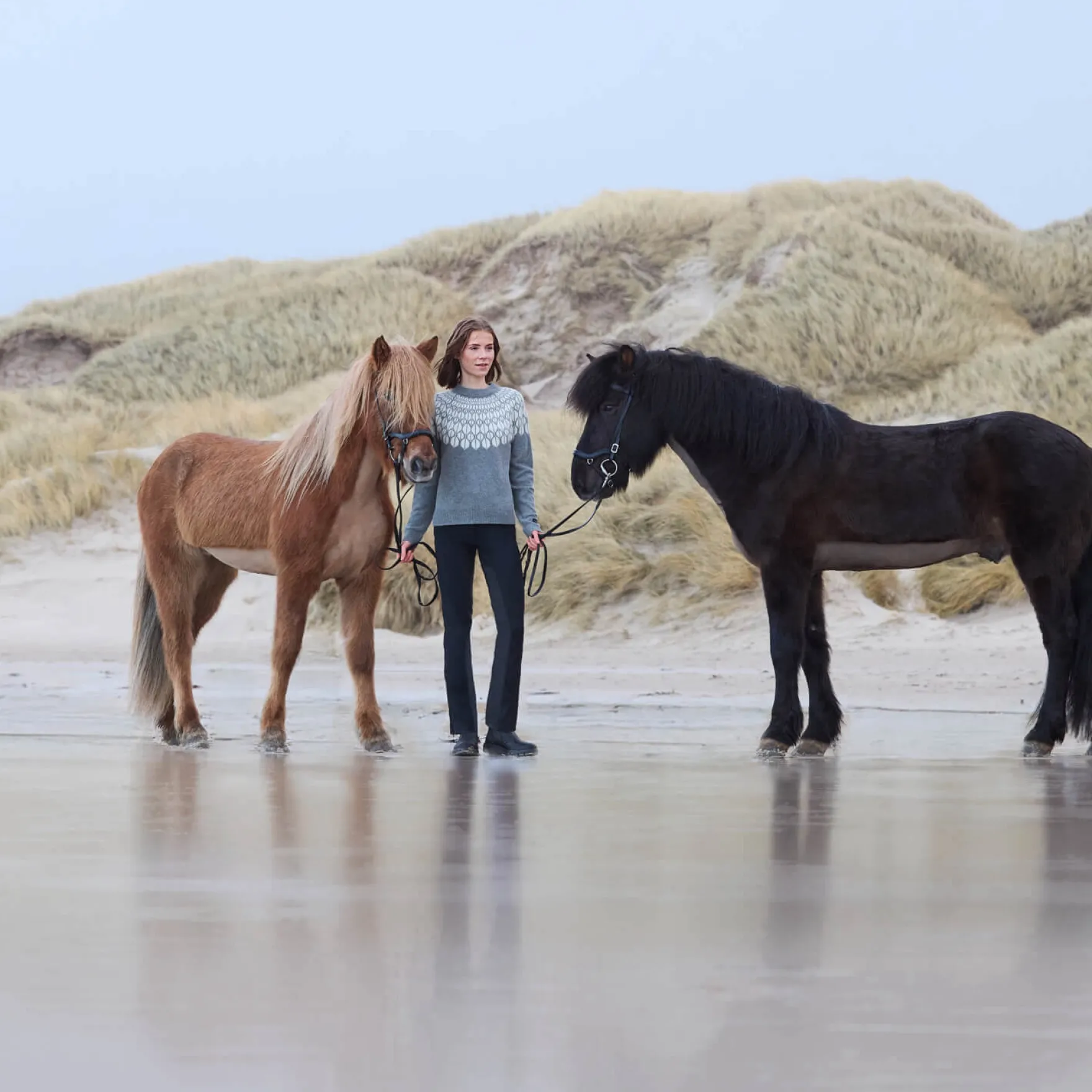 Reithose Damen EQ KL Hekla, Jodphur, Vollbesatz, Full-Grip